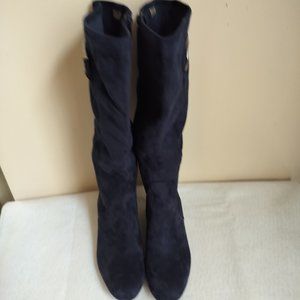 Impo Gelsey Wedge Boot - Wide Calf - Midnight Blue New in the box NWOT